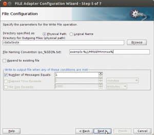 File Adapter Configuration Wizard File Adapter Configuration Wizard