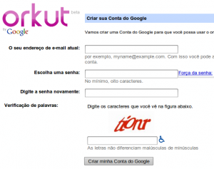 Captcha Orkut