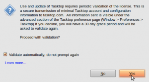 Tasktop License Validation