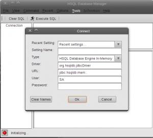 HSQL Database Manager