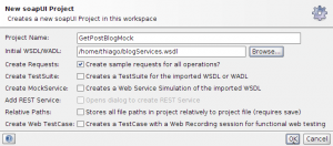 New soapUI Project