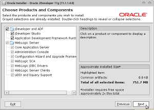 Oracle Installer - Oracle JDeveloper 11g (11.1.1.4.0)