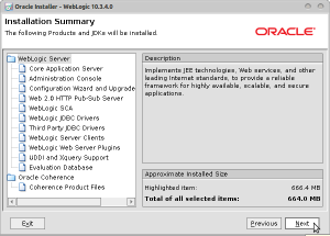 Oracle Installer - WebLogic 10.3.4.0