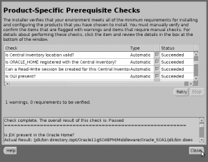 Oracle Prerequisite Checker Version Production