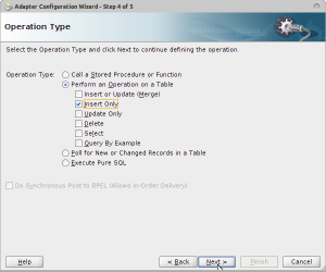 Adapter Configuration Wizard - Step 4 of 5