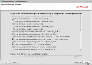 Fusion Middleware Configuration Wizard-5