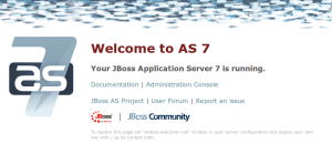 JBoss - Welcome Page