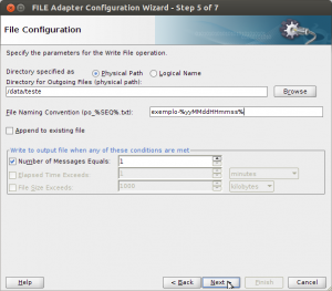 File Adapter Configuration Wizard
